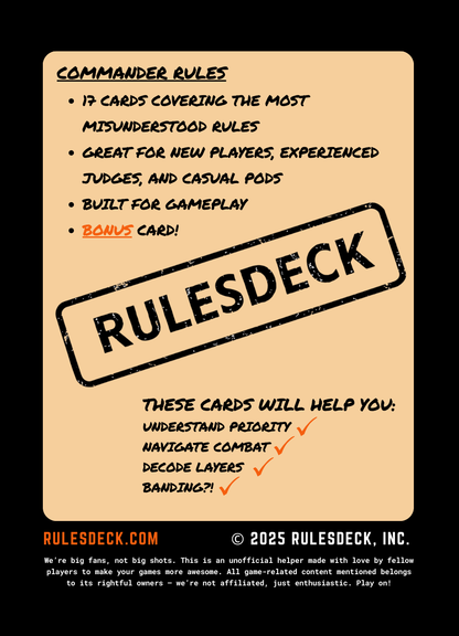 Commander RulesDeck